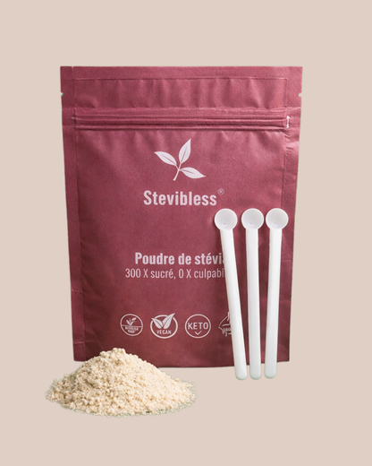 3 cuillères doseuses stévia — Dosage 150 mg précis